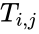 T_{i, j}