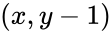 (x,y-1)