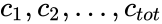 c_1,c_2,\ldots,c_{tot}
